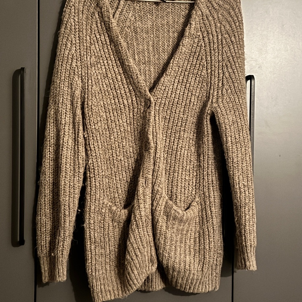H&M Brown Knit Cardigan
